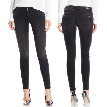 2016 femmes maigres denim porter coton stretch jeans